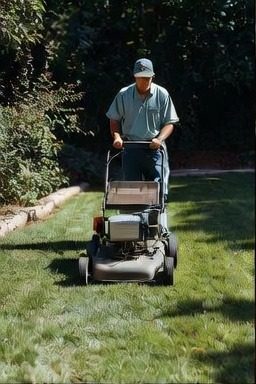 Weekly lawn maintenance