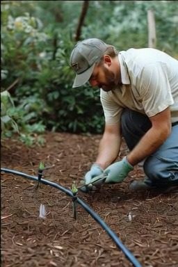 Drip irrigation install